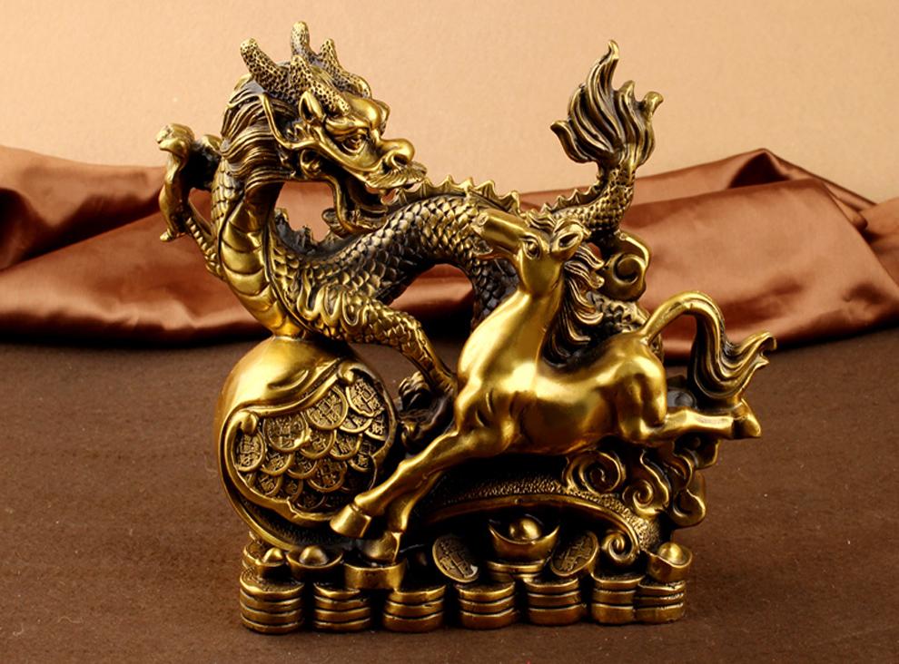 Tượng Long Mã bằng đồng thau - Phong thủy Quyền Lực hóa giải Tam Sát