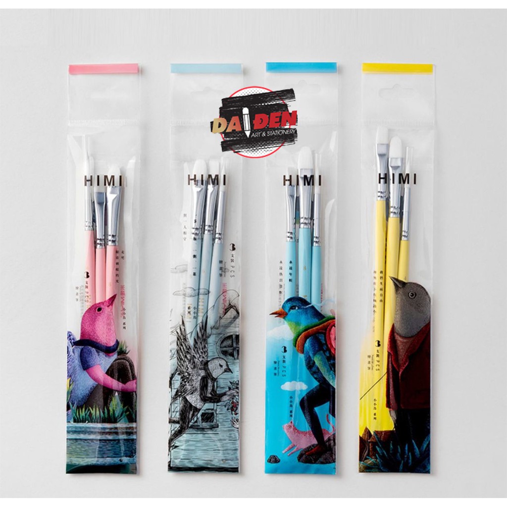 Bộ cọ vẽ himi 3 cây
