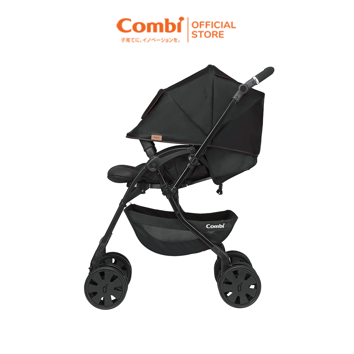 Xe đẩy Combi CrossGo 4 bánh quay tự động