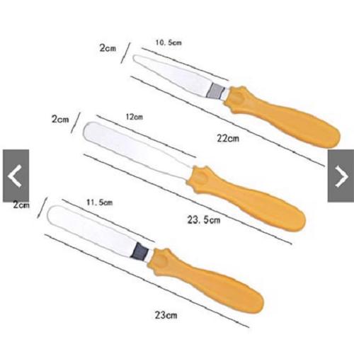 Bộ dao chà láng bánh 3 món tiện lợi