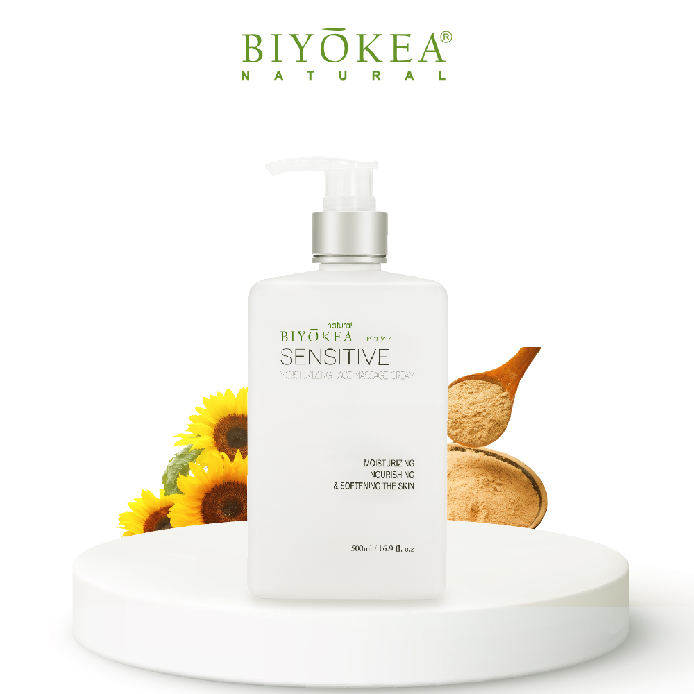 Kem Massage Mặt Cho Da Nhạy Cảm Biyokea 500ml