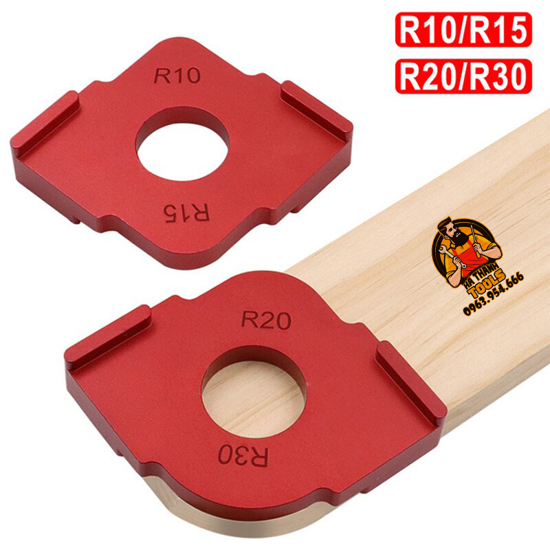 Cữ Phay Mép Gỗ Tròn - Cữ Máy Phay Gỗ Bán Kính 10 - 30mm