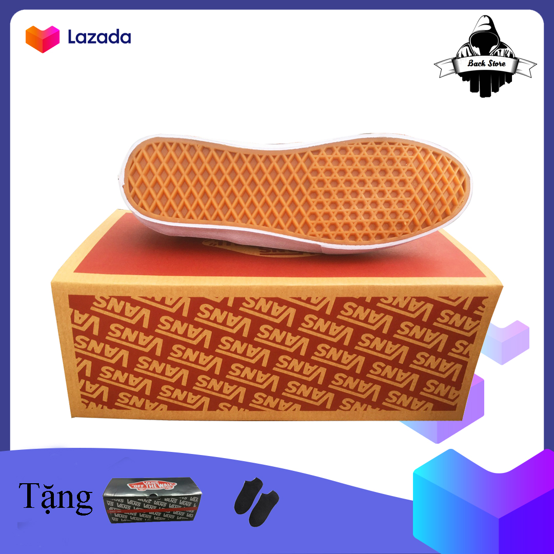 [HCM][ Tặng Box + Vớ ] Giày lười thời trang nam nữ Vans-Slip-On-Chekerboard