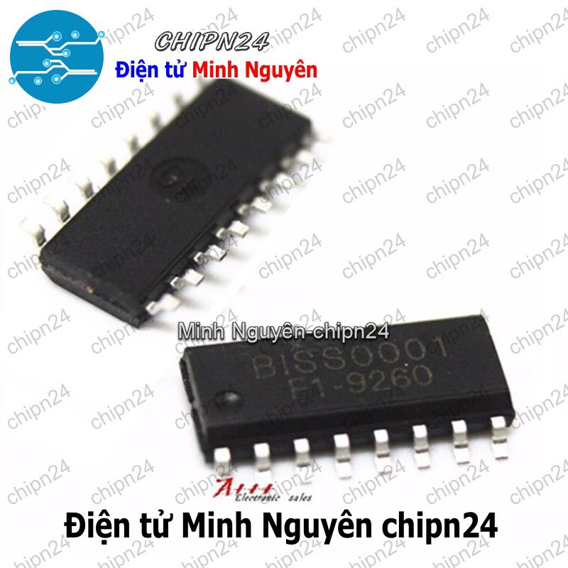 [2 con] (ST) IC Dán BISS0001 SOP-16 Hàng Tốt (SMD) (IC Dán PIR Motion Sensor) - HH003173