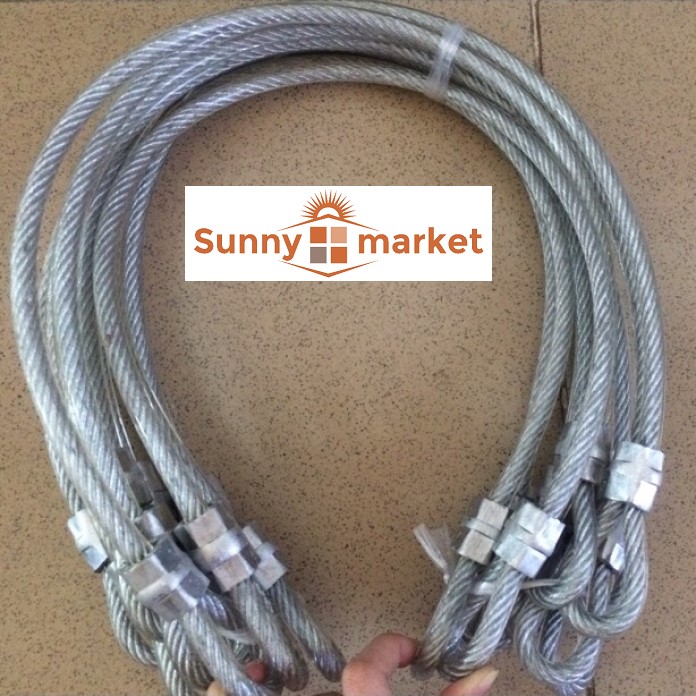 Dây cáp bọc nhựa khoá xe máy, xe đạp 10ly dài 1m