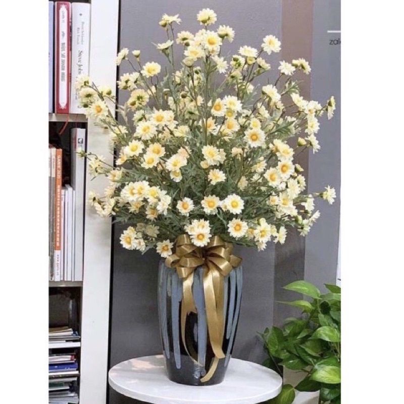 CÀNH CÚC HỌA MI - CÚC LA MÃ siêu đẹp (trắng, dài ~ 70cm, giống thật)