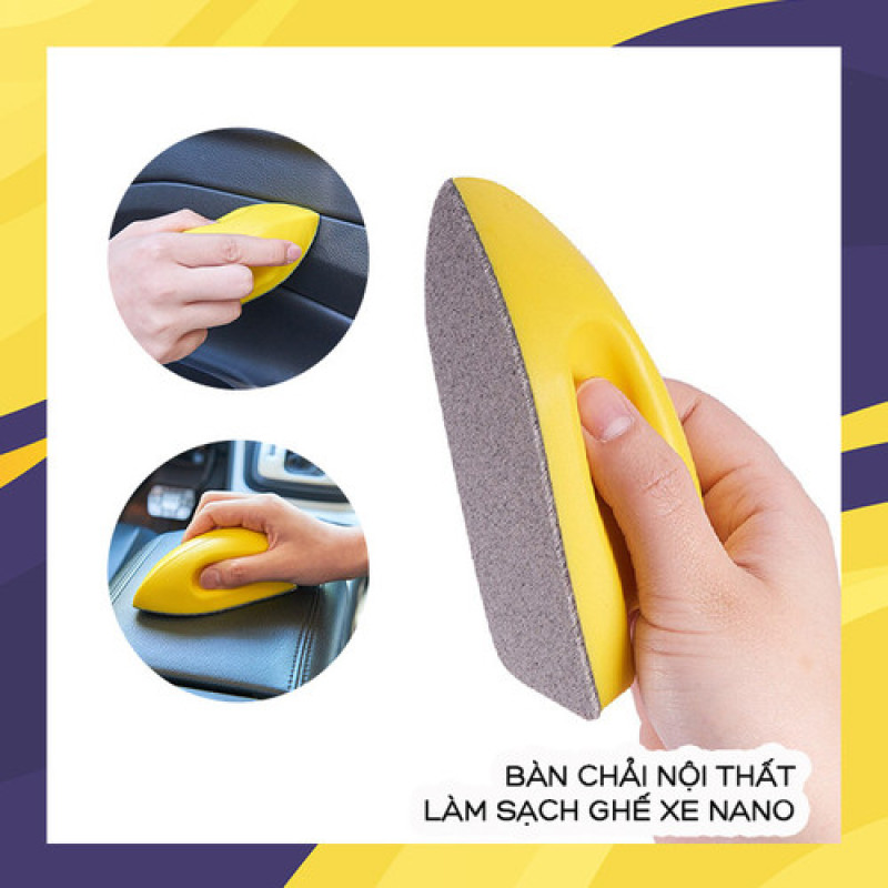 Bàn chải nội thất làm sạch ghế xe nano cao cấp