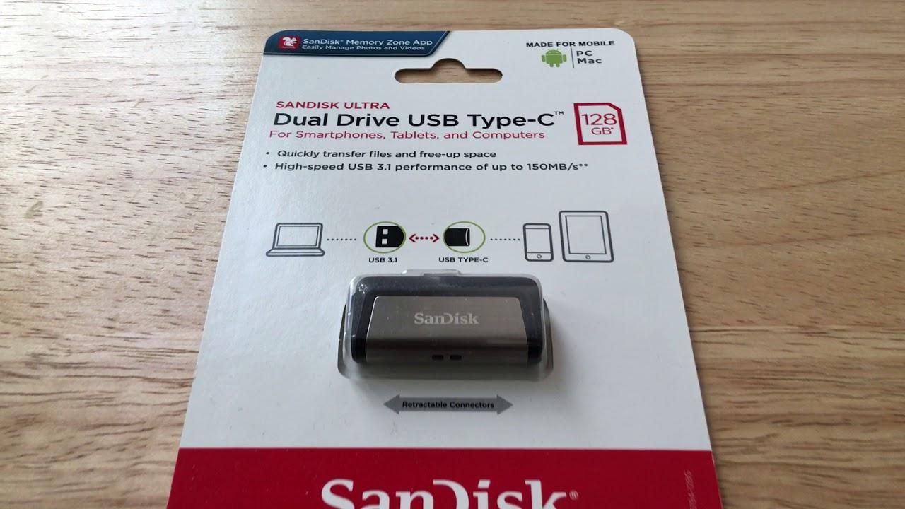 USB OTG Sandisk Ultra Dual Type-C 3.1 128GB 150MB/s (Bạc) - Nhat Tin Authorised Store