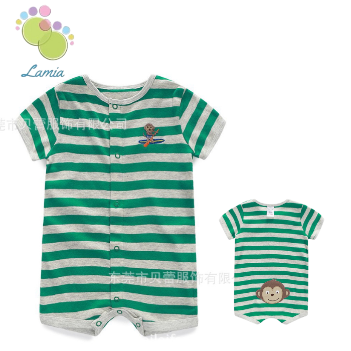 Body đùi xuất xịn Romper cho bé trai từ sơ sinh đến 18 tháng cotton mỏng mát cho mùa hè