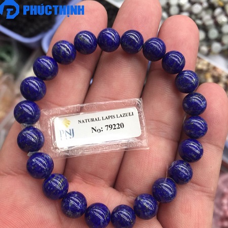 Vòng tay phong thủy đá Lapis Lazuli 8ly đã kiểm định VPT.092