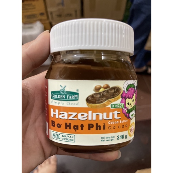 Bơ hạt phỉ Golden Farm 170g, 340g