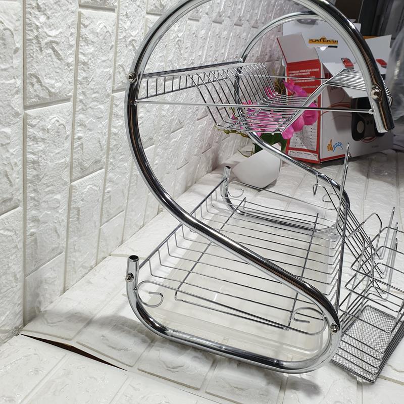 KỆ ÚP BÁT INOX 2 TẦNG