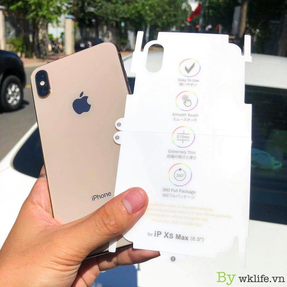 Miếng Dán PPF Mặt Sau Cho iPhone Xs Max, Dán Lưng iPhone Xs Max