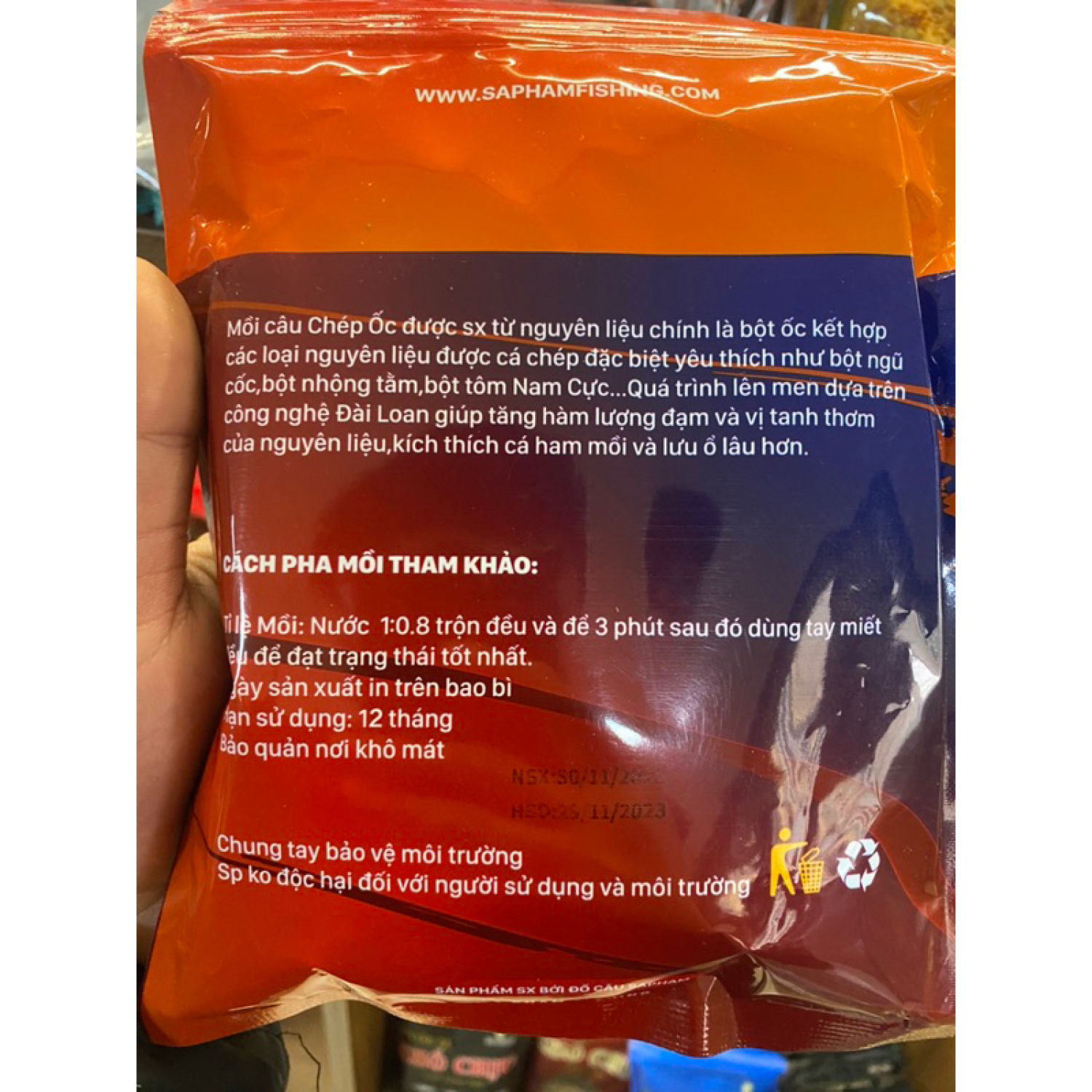 Mồi Câu Chép Ốc Sa Phạm 300g
