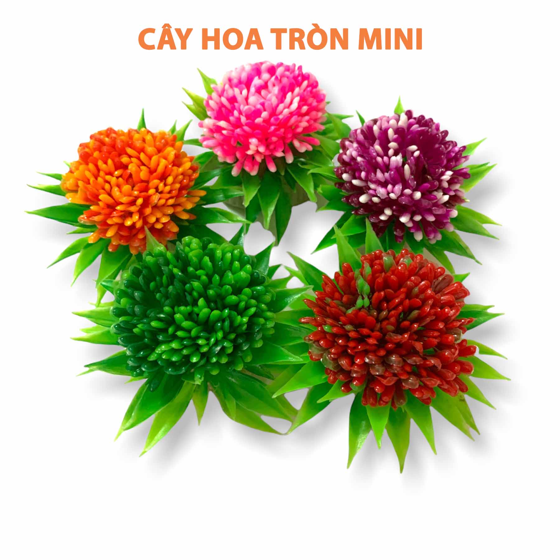Cây nhựa mô hình trang trí hồ cá size mini