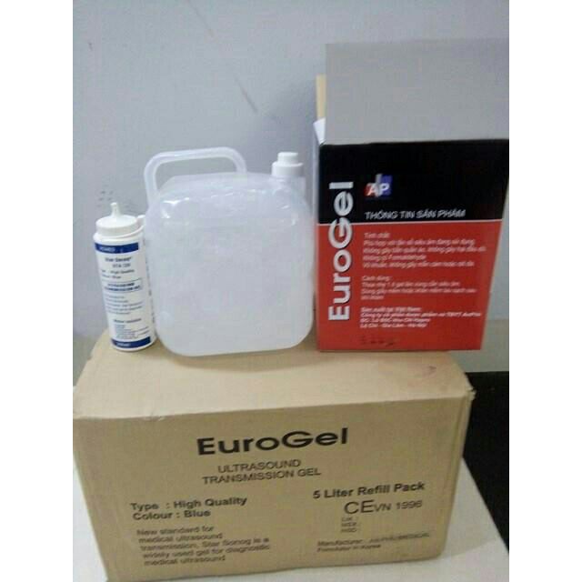 Gel triệt lông EUROGEL TRẮNG 5 LÍT