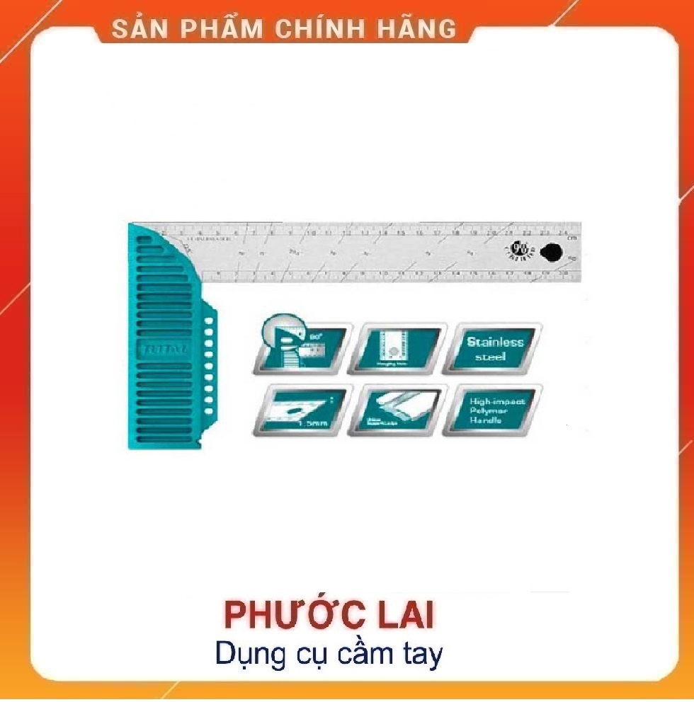 Thước đo góc vuông 300mm total tmt61126