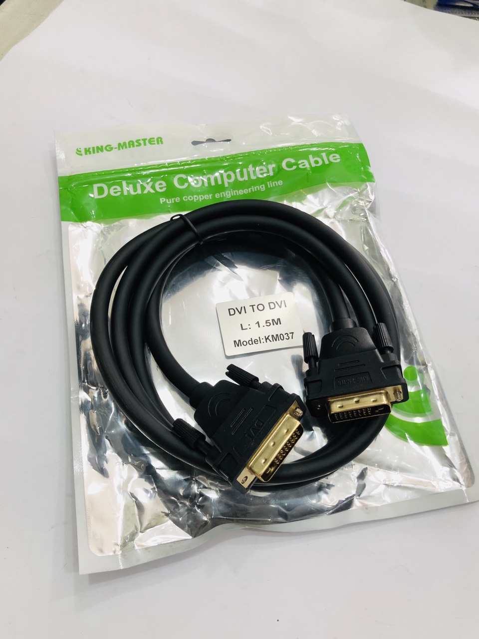 Cáp DVI 2 đầu DVI 24+1 Kingmaster dài 1,5m