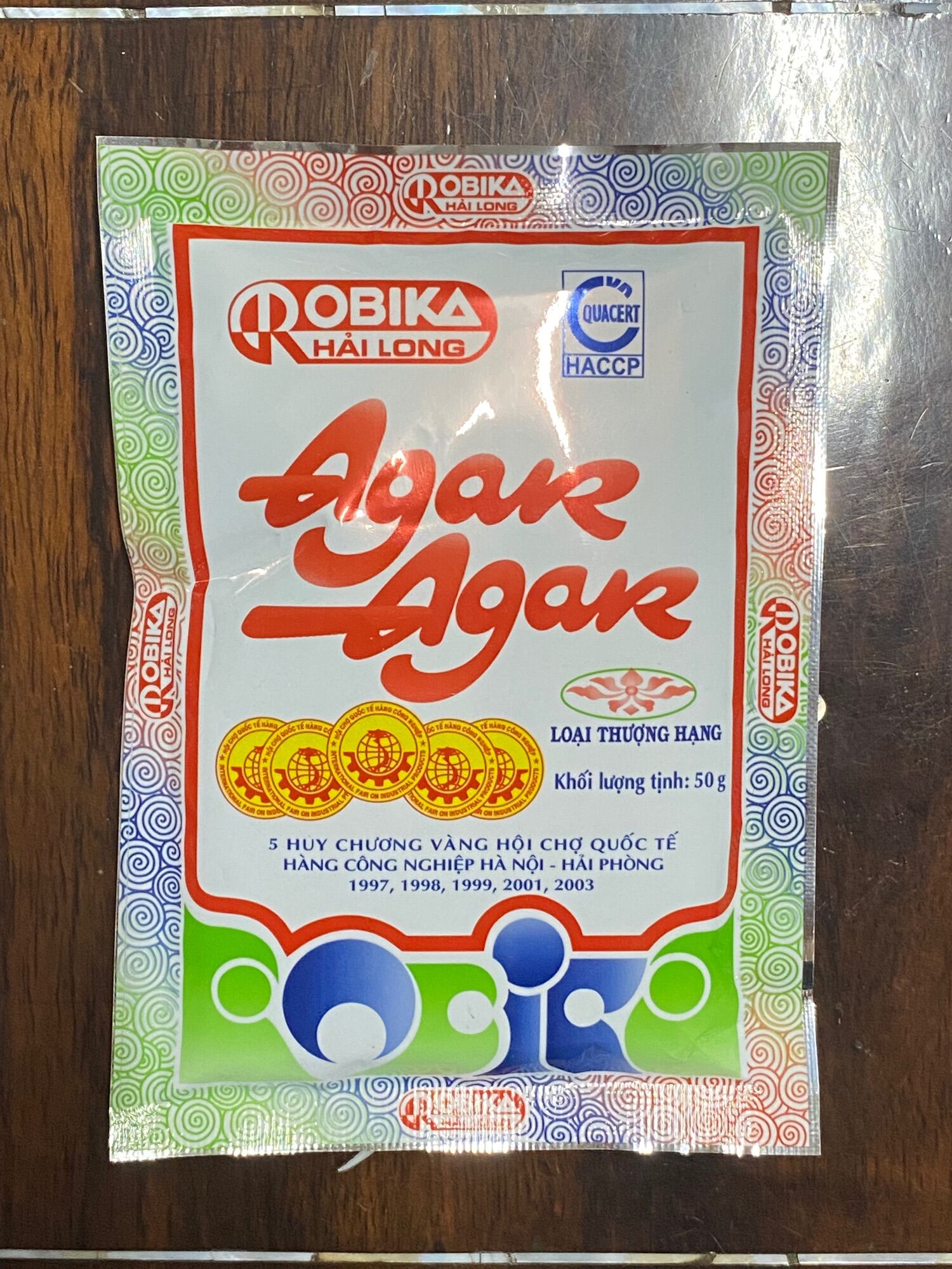 Bột Thạch Rau Câu Giòn Agar-Agar Hải Long (50g)