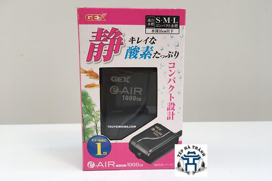 [Hoàn Tiền 10%] Máy sủi Oxy siêu êm 1 vòi Gex e-air 1000SB (Tặng 1m dây sủi và 1 quả sủi)