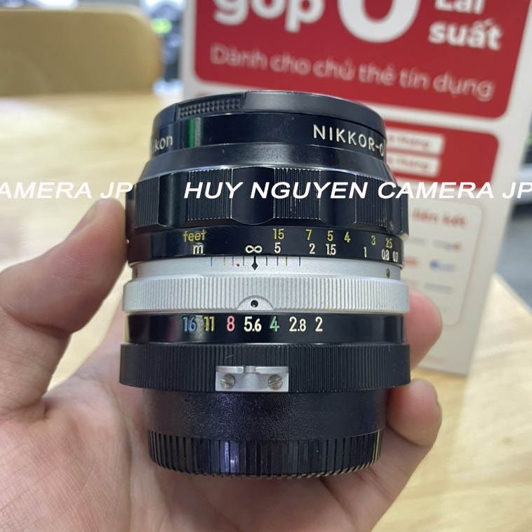 Ống kính nikkor 35 f2 o non ai. lens quay tay mf