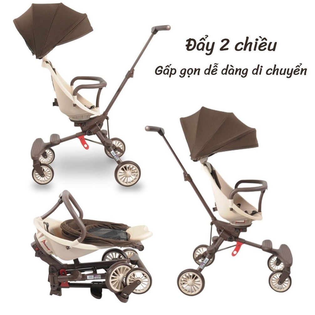 Xe đẩy gấp gọn V7 Baobaohao 2 chiều cho bé