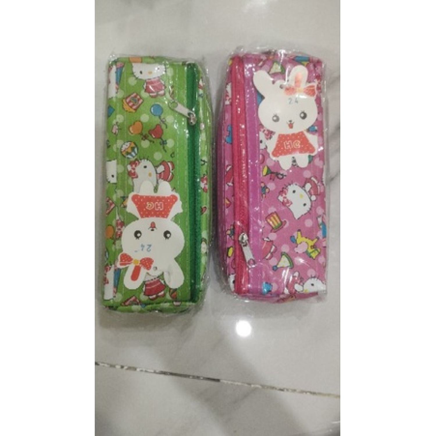 Bóp đựng bút viết Kitty 2 ngăn 18x8