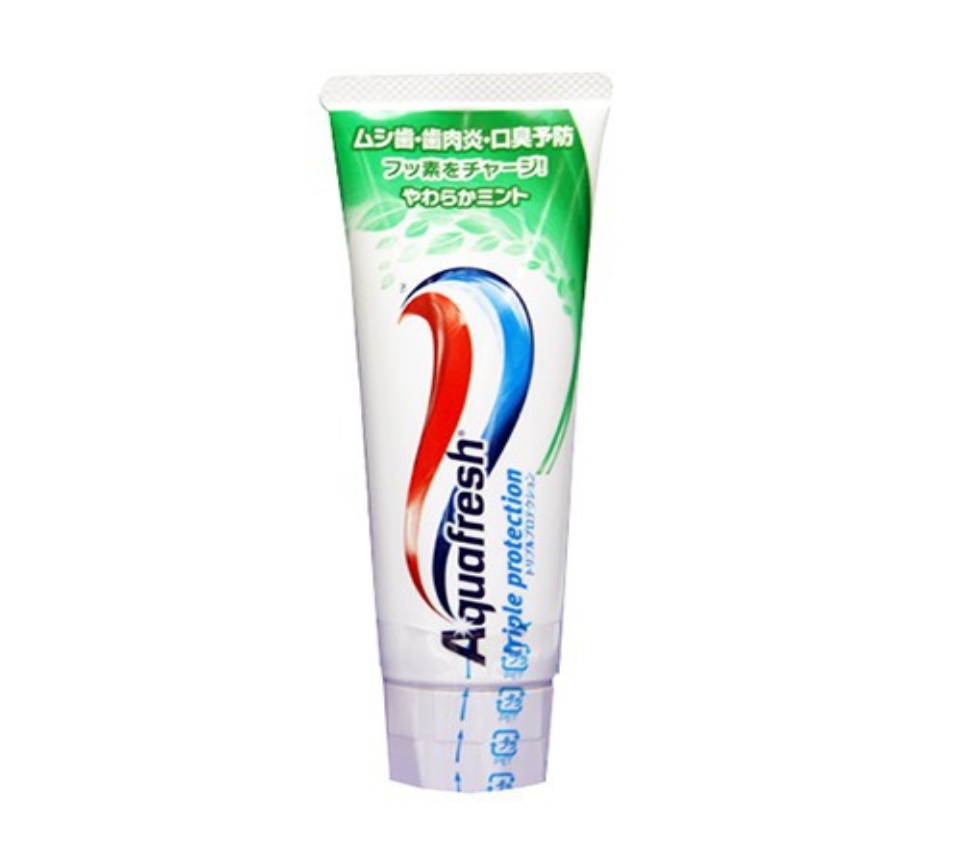 KEM ĐÁNH RĂNG AQUAFRESH NỘI ĐỊA NHẬT (HƯƠNG BẠC HÀ MÁT DỊU - TUÝP 160GR)