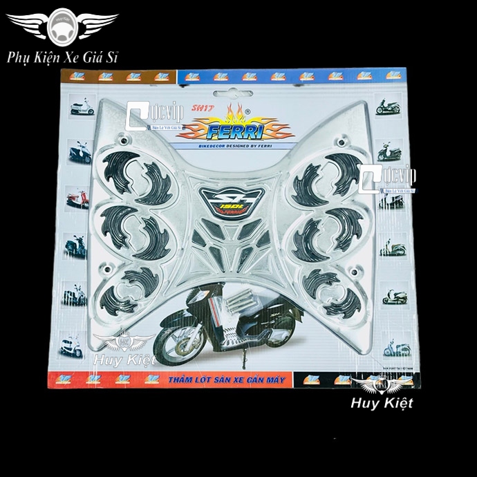 Thảm SH 2017 - 2019 INOX (Tặng Kèm Ốc) Cao Cấp MS2417