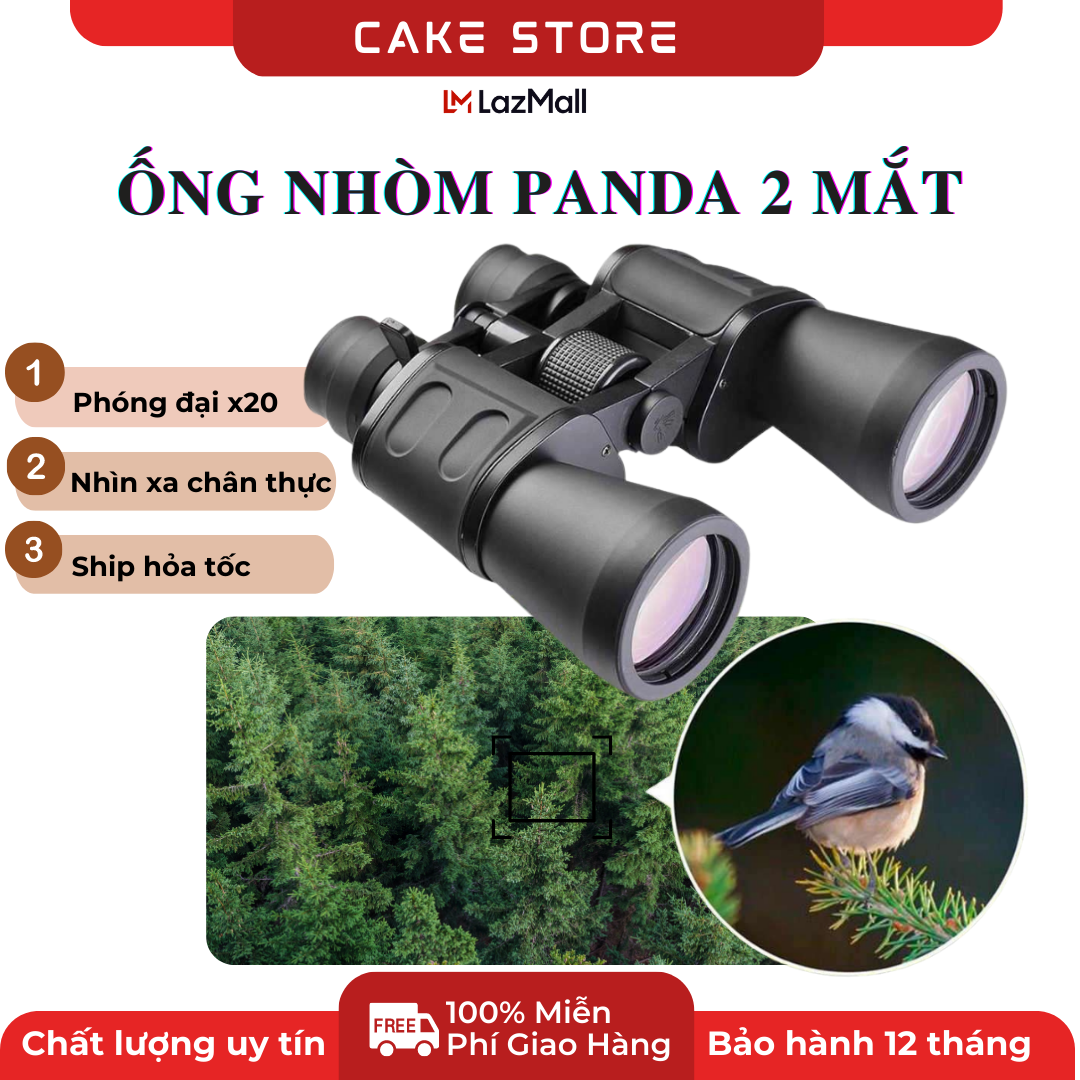 Ống nhòm quân sự loại nào GALILEO, Panda 2 mắt - Lăng kính đổi góc dễ nhìn