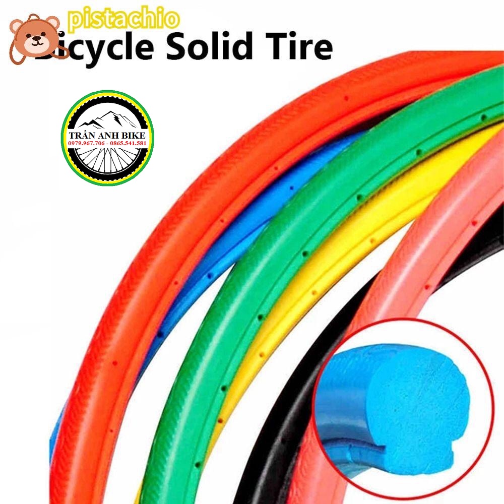 Lốp (Vỏ) Đặc Không Săm Xe Đạp Fixed Gear Single Speed 700x23C (23-622) - 1 Cái