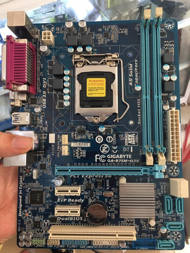 MAINBOARD GIGABYTE B75M-D3V SOCKET 1155 (HỖ TRỢ FULL CPU I5, I7)
