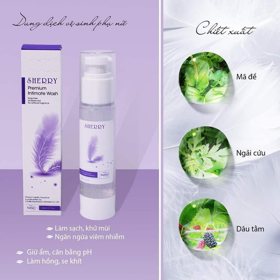[HCM] Dung dịch vệ sinh phụ nữ cao cấp Sherry 50 ml Riori