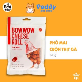 HCMPhô Mai Cuộn Thịt Gà Bowwow Snack Cho Chó 120g thumbnail