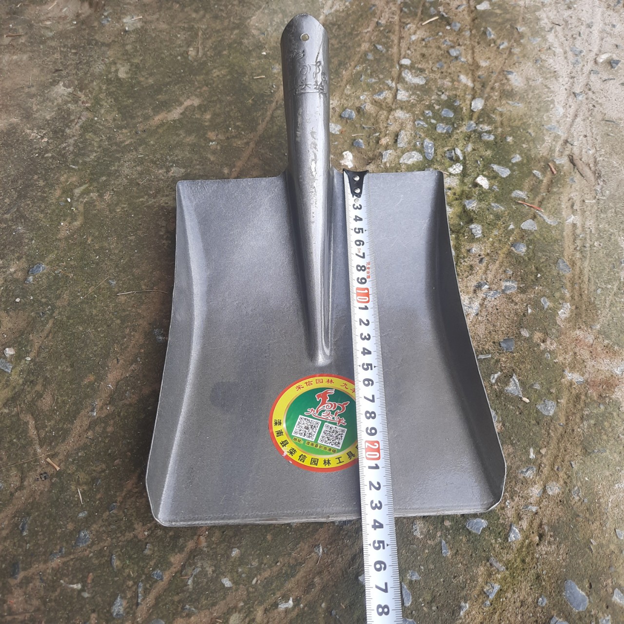 Xẻng xúc đất, làm vườn xẻng vuông thép mạ kẽm bé ( 1 cái )