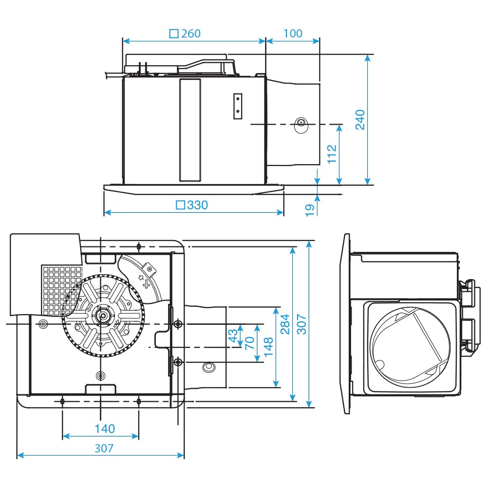 Quạt hút âm trần Panasonic FV-27CH9