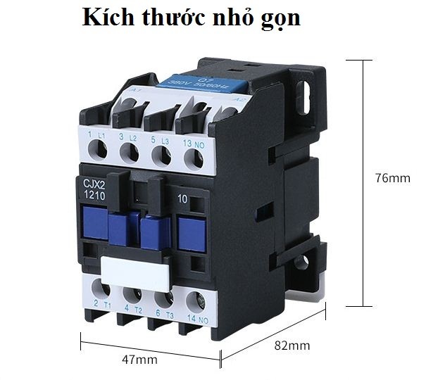 Khởi động từ 1 pha 220V 12A-CJX2