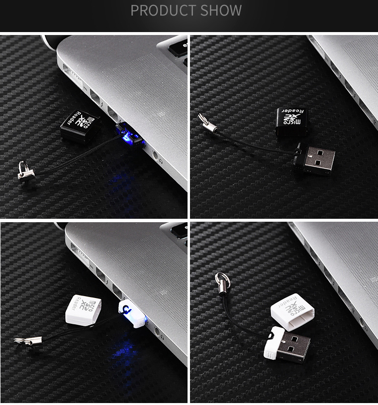 Đầu đọc thẻ nhớ siêu mini USB 2.0 card reader