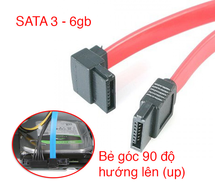 Dây cáp SATA2 (3Gb) SATA3 (6GB) cho HDD, SSD