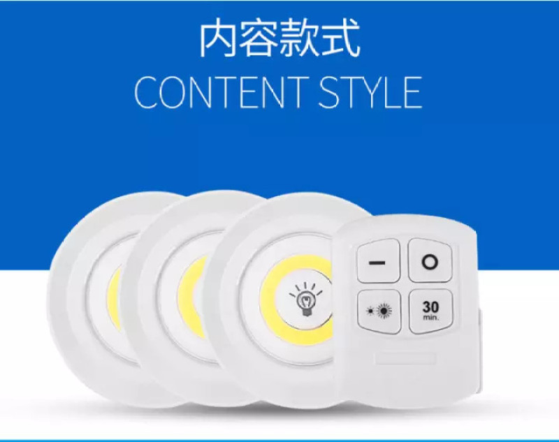 ( SALE CUỐI NĂM ) Bộ 3 đèn led siêu sáng thông minh cảm ứng mini thông minh dán tường tiện dụng gắn Tủ quần áo + Tủ bếp + Tủ rượu .... + Tặng kèm điều khiển có hẹn giờ