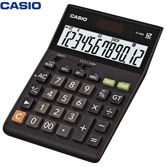 Máy tính Casio D-120F - Chính hãng Bitex, Bảo hành 7 năm