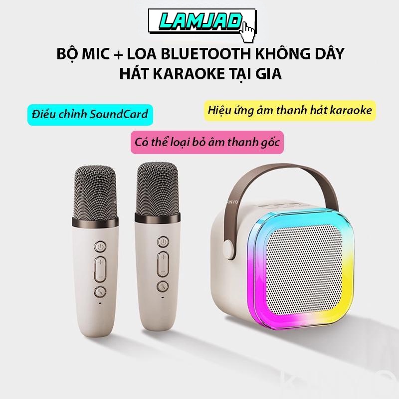 Loa Karaoke Mini K12 Kèm 2 Micro loại tốt