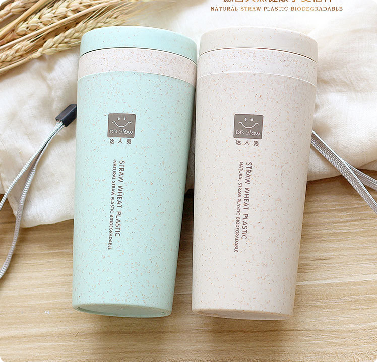 BÌNH NƯỚC LÚA MẠCH STRAW WHEAT (Dr srow) - 300ml [  Cốc nước #bình nước học sinh #bình nước Kute ]