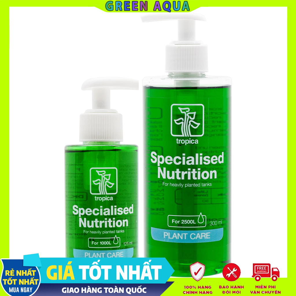 TROPICA - Specialised Nutrition | Phân nước thủy sinh cao cấp cho cây thủy sinh trong hồ cá