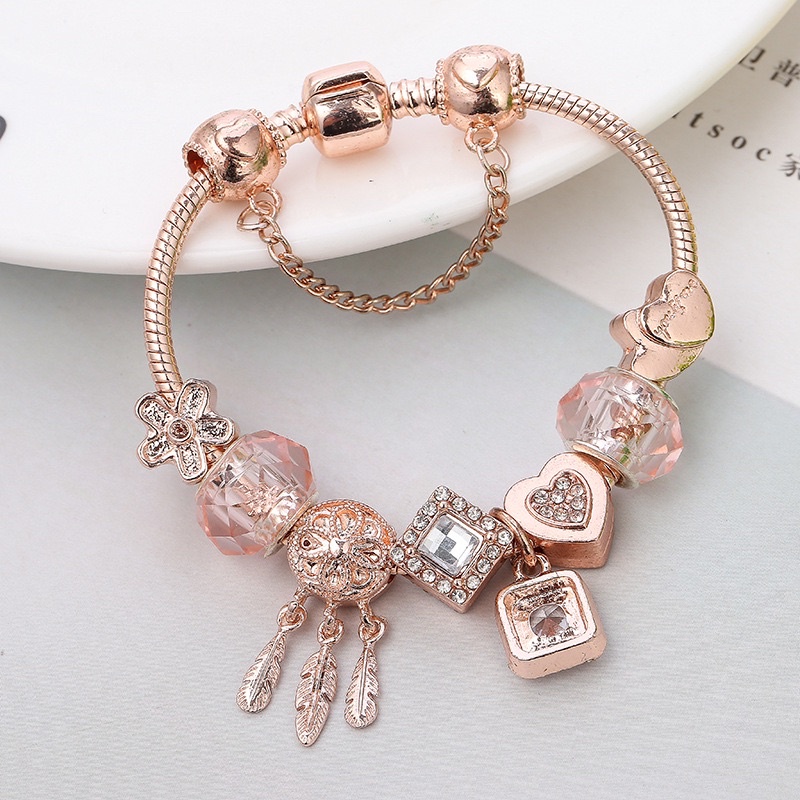 [Vòng Charm bạc] [Vòng tay bạc nữ] Vòng Charm mạ bạc S925 kiểu Pandora cao cấp YA25 [YOUR ACCESSORY VIETNAM]