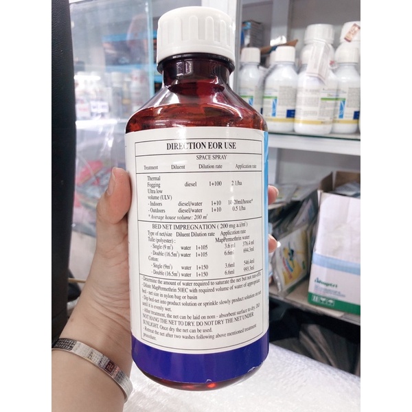 thuốc diệt muỗi MAP PERMETHRIN 50EC  - 1 lít .