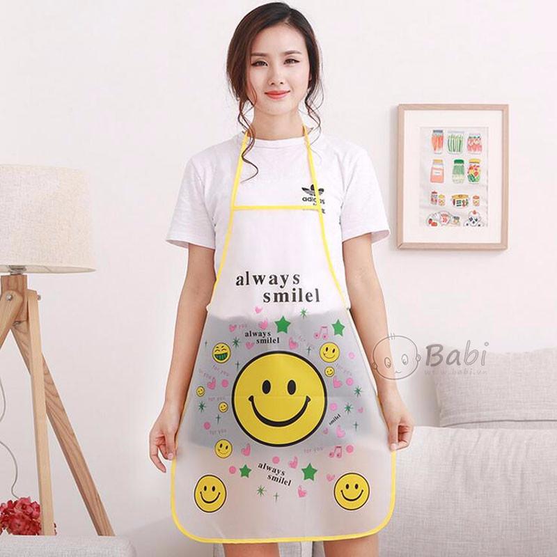 [HCM]Tạp Dề Rửa Chén Chống Thấm Cute tạp dề nấu bếp