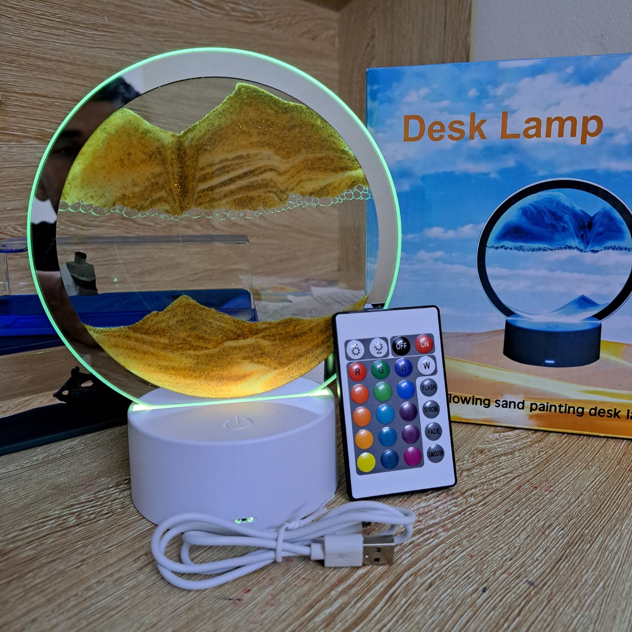 Tranh cát chuyển động 3D có đèn Led