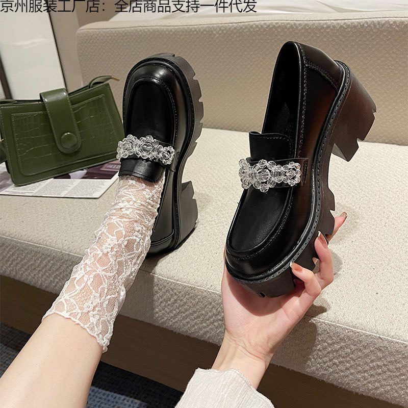 Giày đốc nữ đế cao chất da cao cấp ERIC