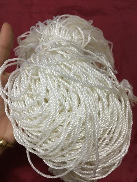 0.5 kg dây dù trắng 3mm dây đan lưới, thả diều, câu cá
